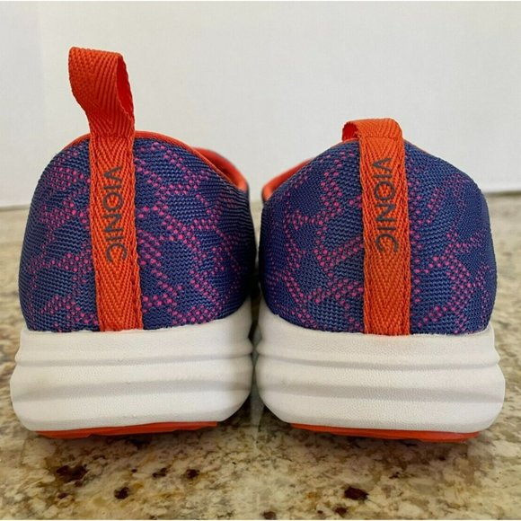 Vionic 331 Hydra Mesh Slip-Ons Purple & Orange, Women's 9W - Picture 6 of 7